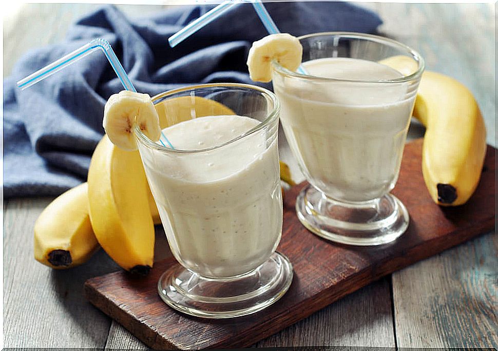 Nutritious banana smoothie