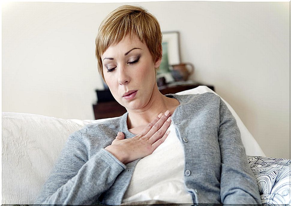 Hot flashes in menopause.