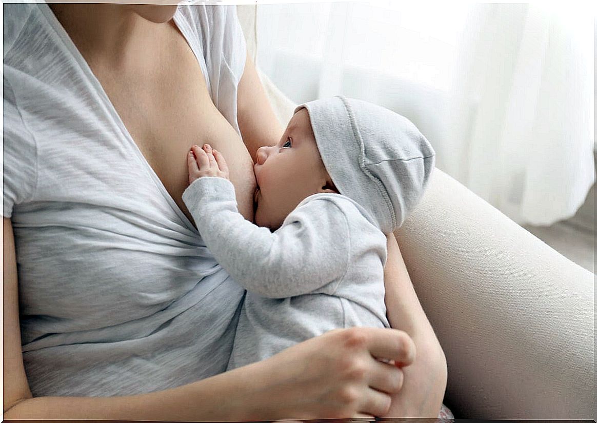 Breastfeeding stimulates oxytocin secretion.