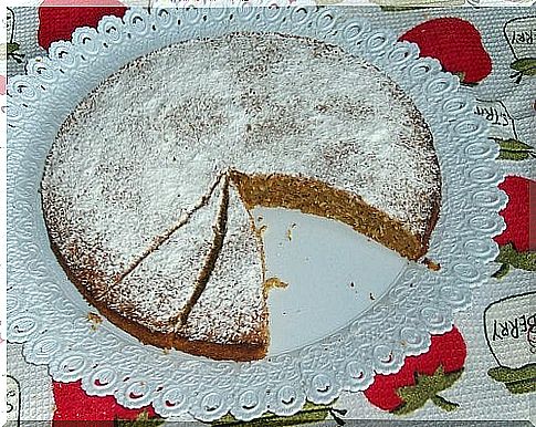 Traditional recipe for the Santiago cake