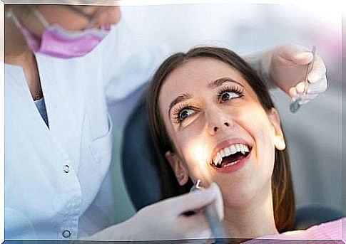 Woman in orthodontics